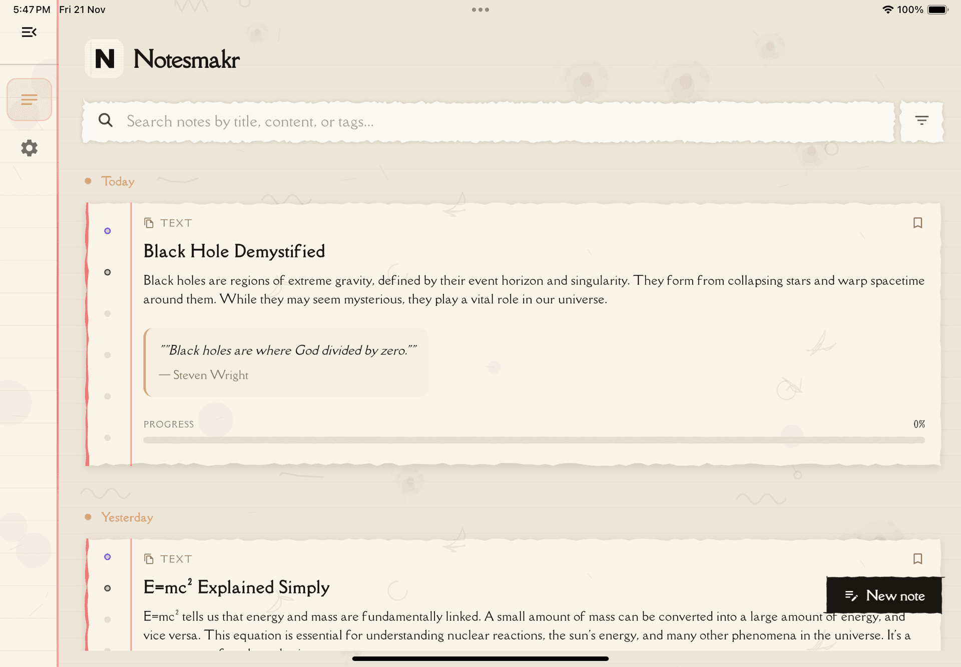 Capture Everything, Learn Anything